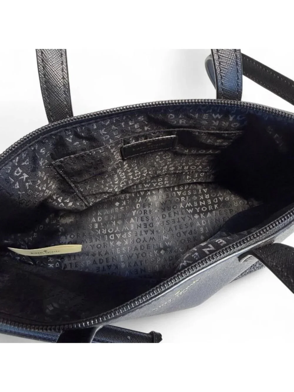 Kate Spade New York Ina Greta Court Satchel Black Glitter Glam Holiday Designer